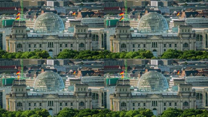柏林联邦议院城市发展现代化都市地标建筑