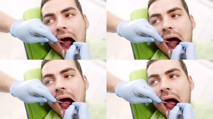 牙医的年轻人外国人素材蛀牙素材室内