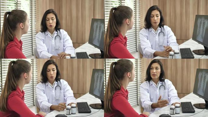 医生与患者交谈外国人人物人文外国心理