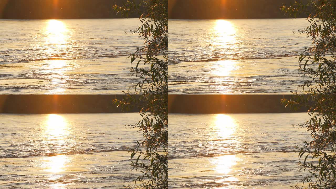 高清超级慢镜头：日落之河