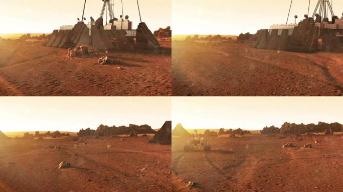 火星探测探险航天器宇宙飞船火星航天