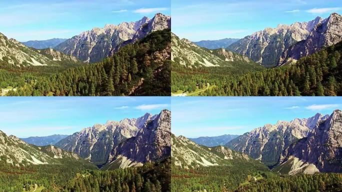 空中山谷高山峰水墨山脉