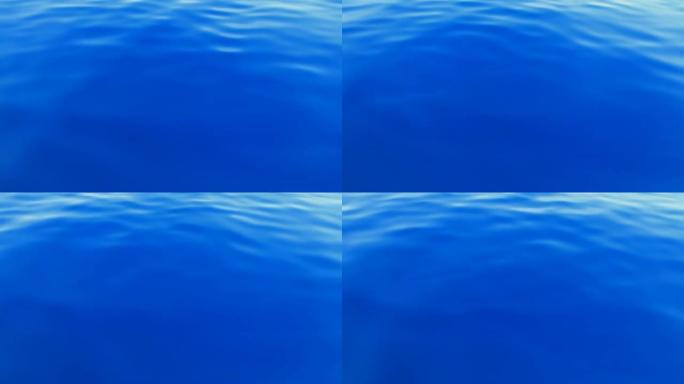 高清慢速运动：平静的海水表面