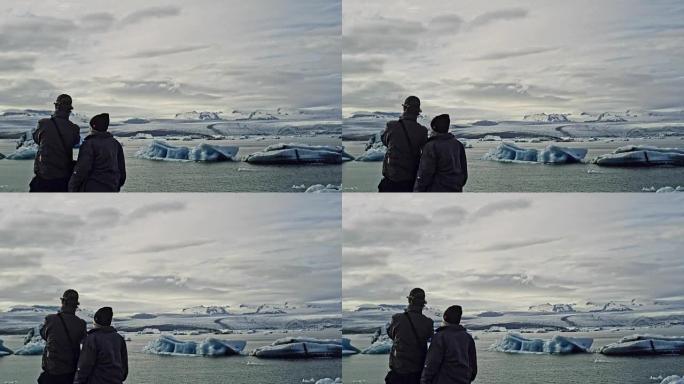 制作著名的冰川泻湖的照片