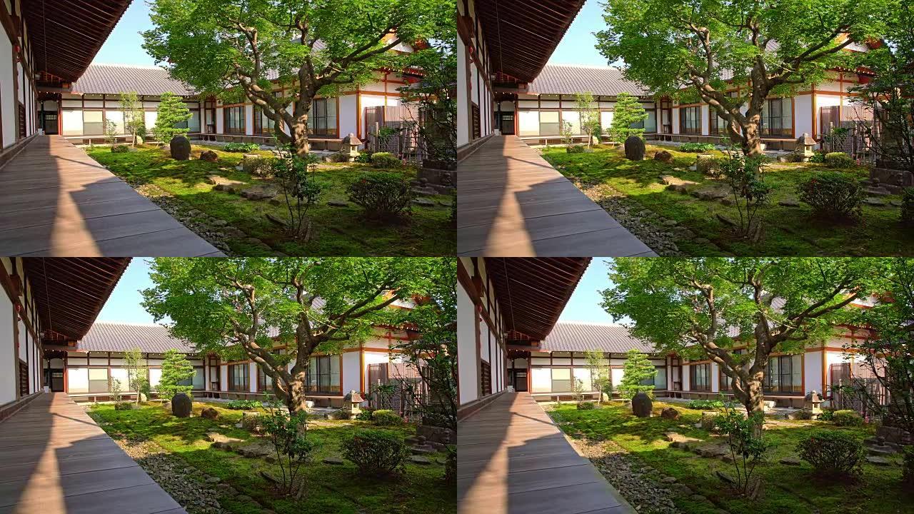 带花园的传统日本房子