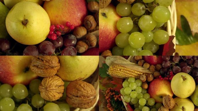 秋季水果和蔬菜成分