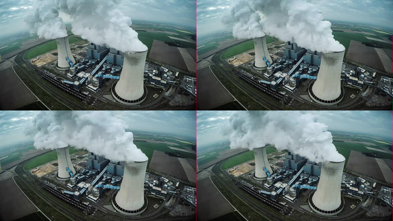 空中: 燃煤电站