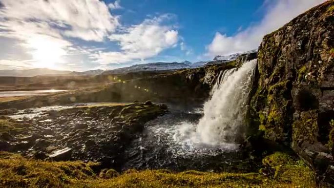 T/L 8K冰岛的瀑布瀑布
