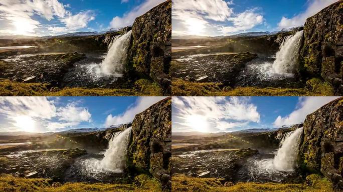 T/L 8K冰岛的瀑布瀑布