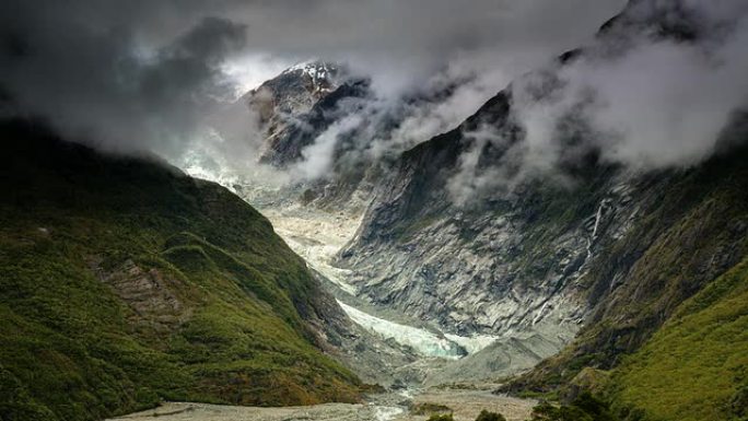 时差：冰川延时冰山云雾