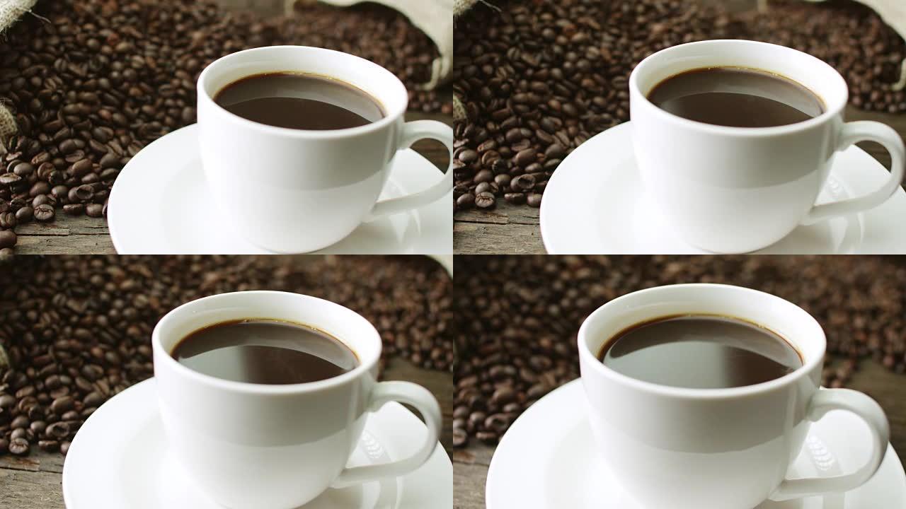 咖啡泡咖啡机手磨咖啡豆子饮料饮品