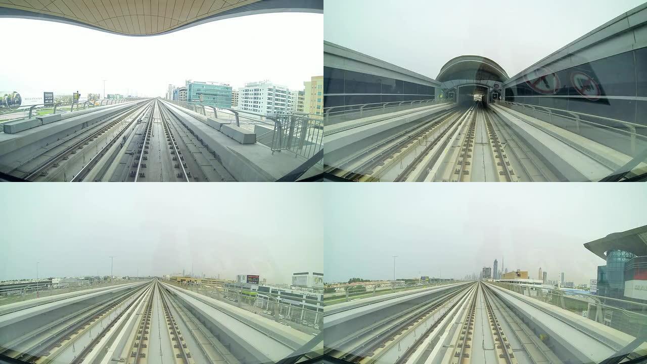 T/L POV驾驶迪拜地铁