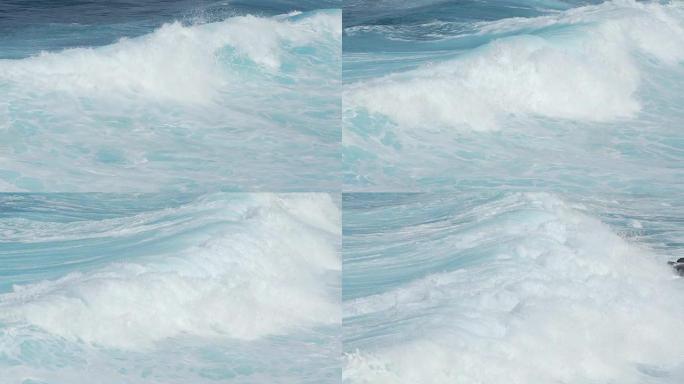 汹涌的海水中的海浪