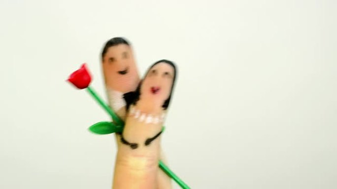 幸福手指情侣概念宣传片广告创意素材求婚恋