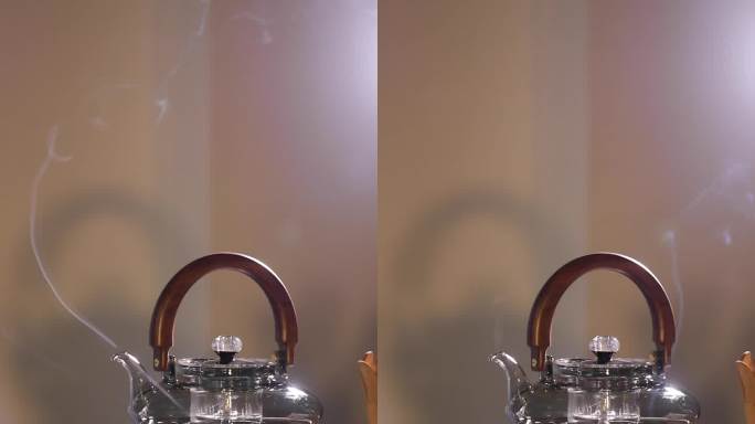 茶壶煮水竖屏创意视频