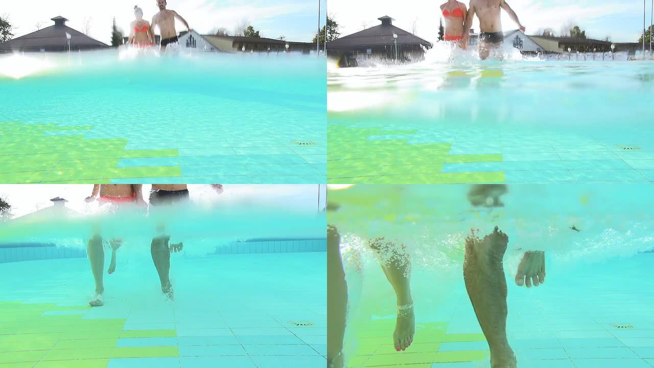 HD：进水环境舒适享受时光美女游泳