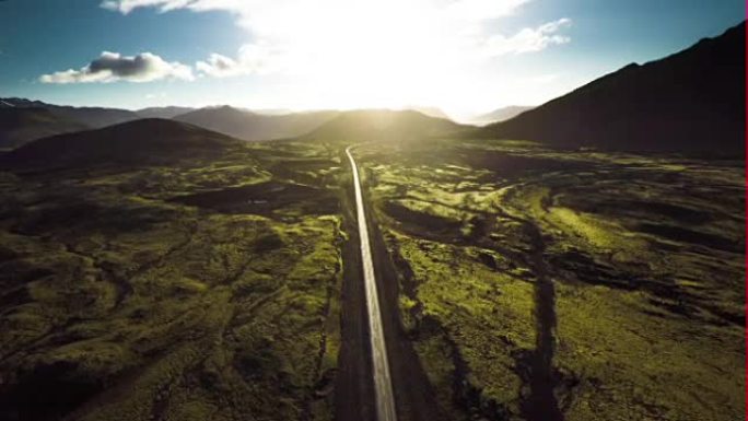 冰岛风景的航拍-Snaefellsnes