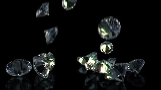 掉落的钻石钻石落下