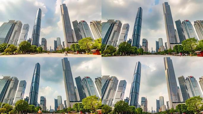 中国广州/广州的现代摩天大楼