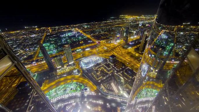 T/L迪拜的城市灯光
