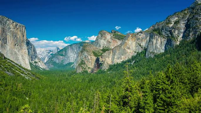 约塞米蒂山谷自然风光重山峻岭悬崖峭壁