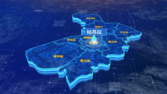 苏州市姑苏区蓝色三维科技区位地图