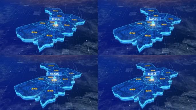 苏州市姑苏区蓝色三维科技区位地图