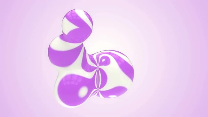 阿尔法粉色抽象条纹移动球体