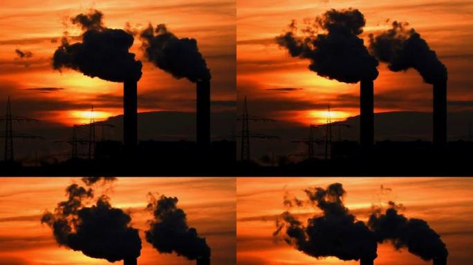 PAL：空气污染老纪录片标清素材工业发电