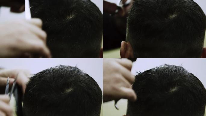 专业理发男士理发寸头修剪培训教学手法