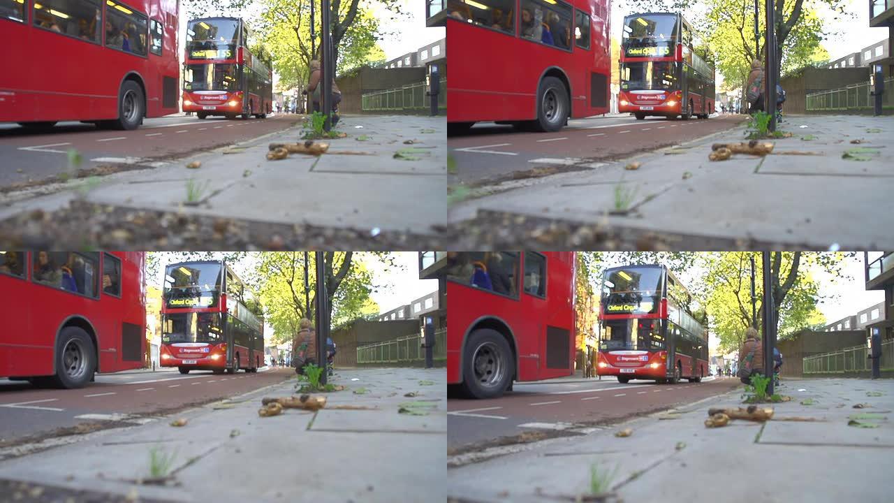 HD SUPER SLOW-MO：伦敦的红色巴士