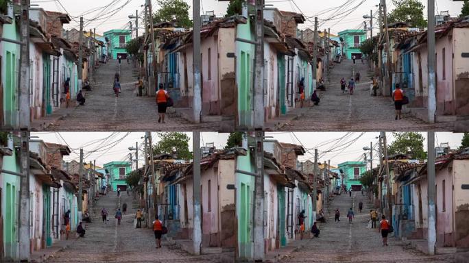 古巴: 旅行: 特立尼达的街景