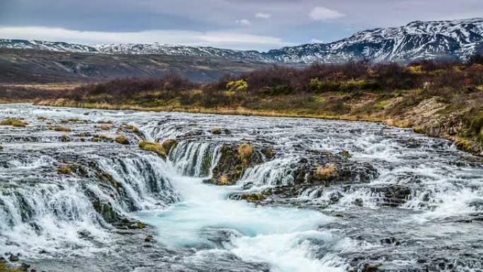 慢动作：冰岛布鲁尔福斯瀑布
