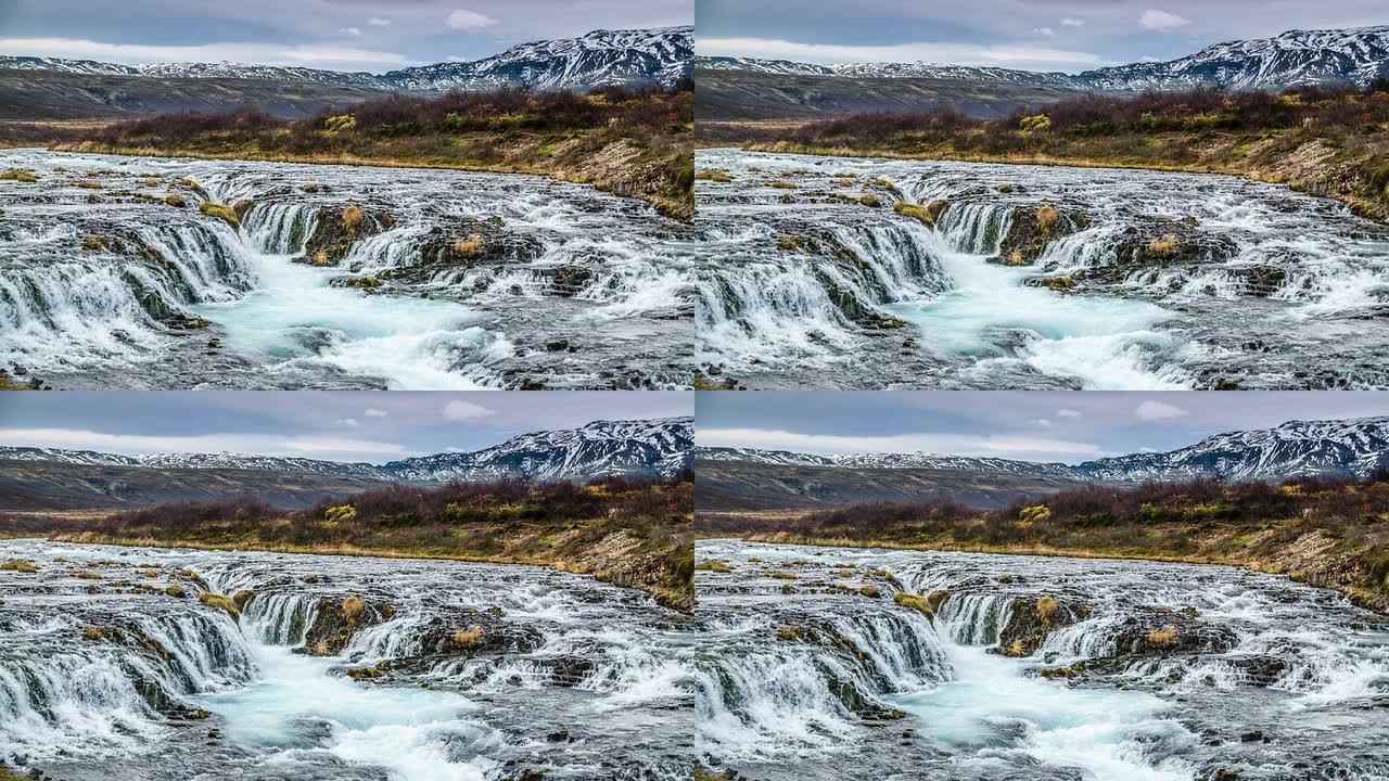 慢动作：冰岛布鲁尔福斯瀑布