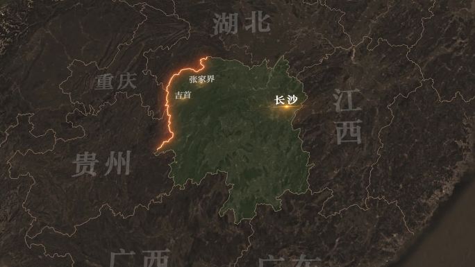 湖南省复古历史地图地形图