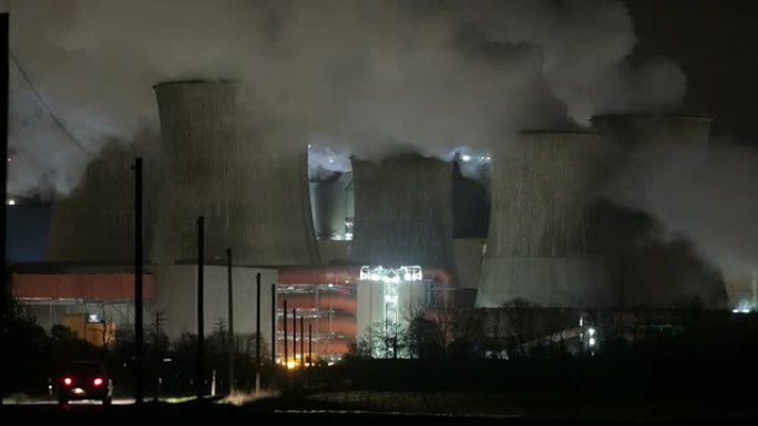 工业烟囱污染废气排放变暖化工火电