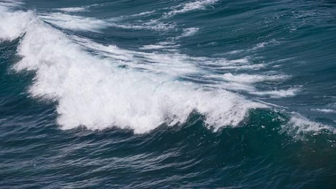 海浪破裂海浪花涨潮退潮