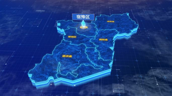 宿迁市宿豫区蓝色三维科技区位地图