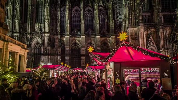 德国科隆大教堂的圣诞节市场