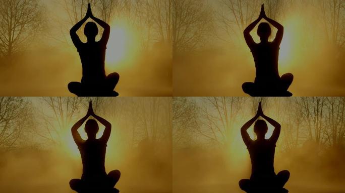 HD DOLLY：在雾中练习瑜伽