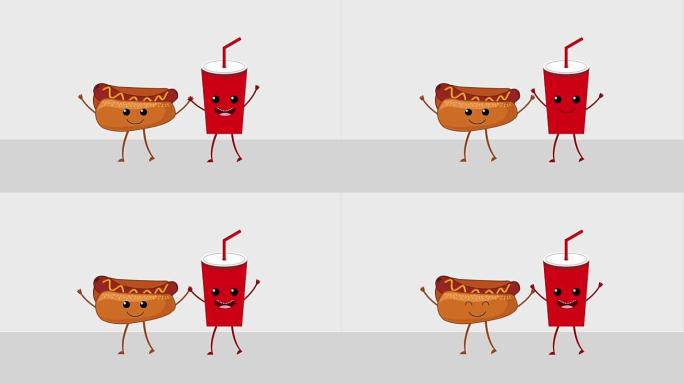 卡哇伊食品卡通二维动画卡通MG动画展示