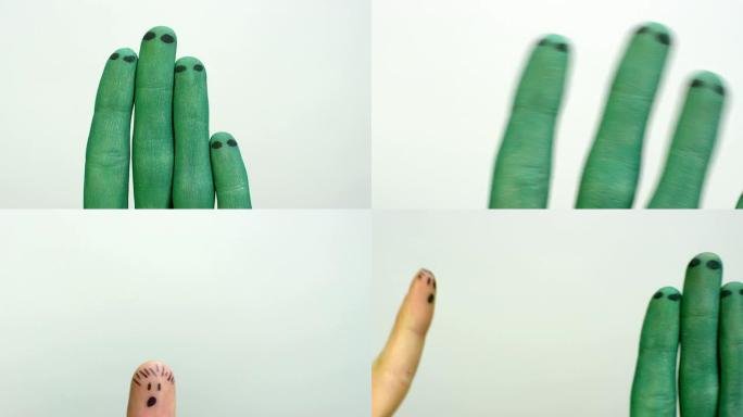 异形手指概念手部创意绘画