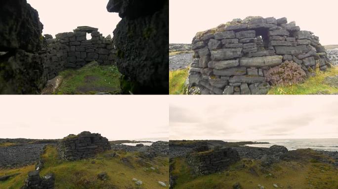 冰岛海岸的老碉堡冰岛海岸的老碉堡