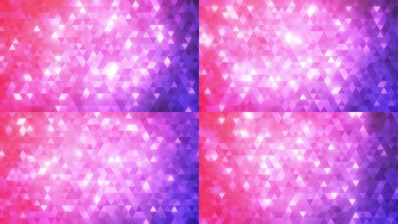 可循环抽象三角形背景为紫色