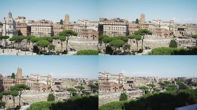 罗马老城。全景