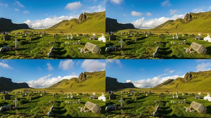 冰岛墓地上空的T/L云景
