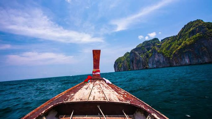 POV长尾船泰国旅游皮皮岛美景普吉岛