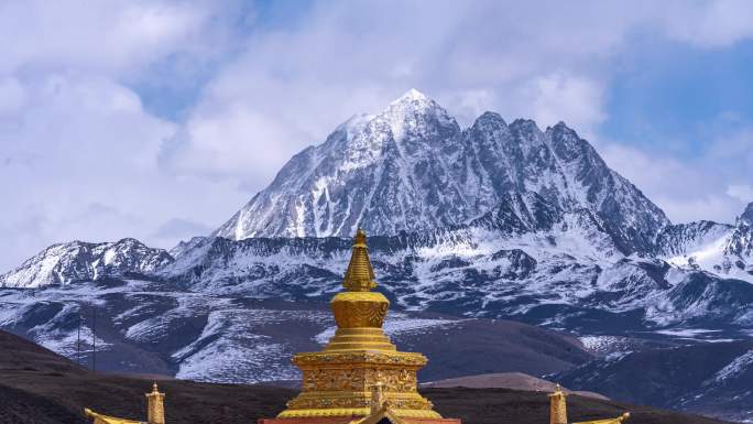 川西高原雪山延时