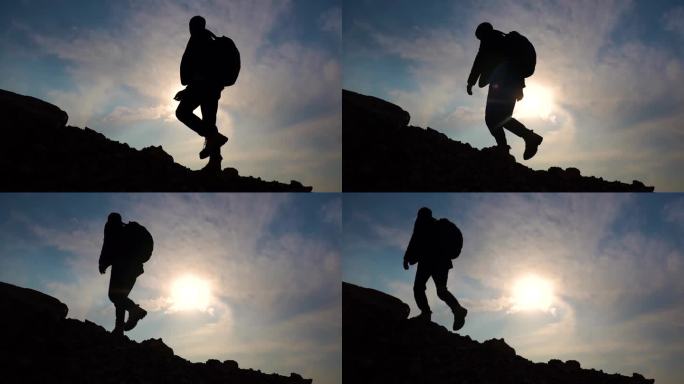 2徒步爬山登山攀登阳光运动 登山鞋登山包