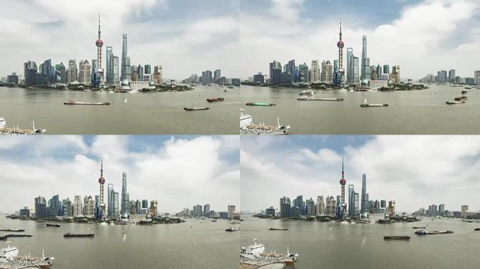 上海全景/中国上海的T/L WS HA ZO高角度视图